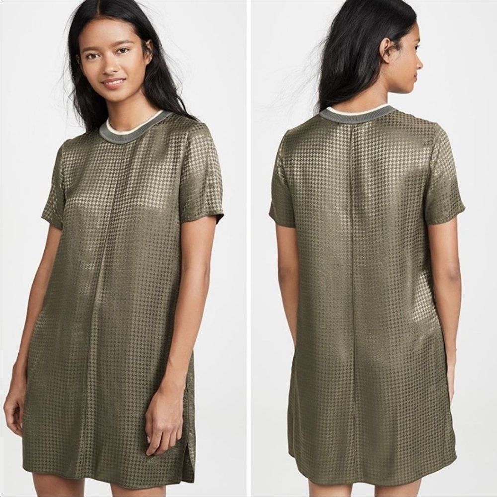 Rag & Bone Ali Houndstooth Tee Shirt Shift Dress M